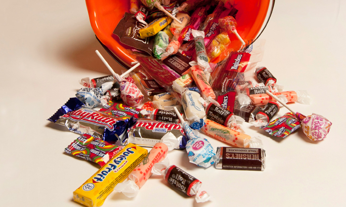 Have leftover candy?  Save it!  Hard candy lasts for a year, while chocolate can last up to two.
